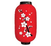 HIFRQVVC Lanterne Rosse Decorazioni da Esterno da Appendere Lanterna Giapponese sospesa Cherry Plum Blossom Multicolore da 8-12 Pollici for Interni ed Esterni(Red,8 inch)