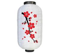 HIFRQVVC Lanterne Rosse Decorazioni da Esterno da Appendere Lanterna Giapponese sospesa Cherry Plum Blossom Multicolore da 8-12 Pollici for Interni ed Esterni(Wei,12 inch)