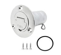 HIFRQVVC Riempimento del Serbatoio del Carburante, Tappo di riempimento for Barca, for Carburante, Acqua e Gas, in Acciaio Inox 316, 1-1/2 Pollici (38 mm)(Fuel)
