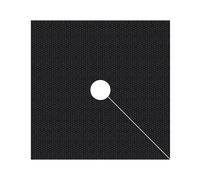 HIFRQVVC Tappetino protettivo per anelli di pacciamatura, antierbacce, anello per pacciamatura, 0,6 - 0,8 m, quadrato, 50 pezzi (0,6 x 0,6 m, 50 pezzi)