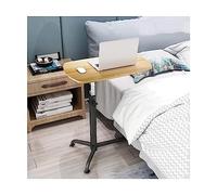 HIFRQVVC Tavolino laterale regolabile in altezza a forma di Scrivania for laptop regolabile sopra il letto Multicolor 62x38 cm Altezza 66-93(D)