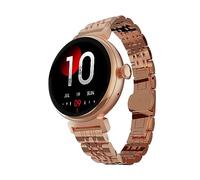 HiFuture Aura Smartwatch da donna, Display AMOLED in Acciaio Inossidabile da 1,08 pollici, Cardiofrequenzimetro, Sensori Real SpO2, Contapassi, Impermeabile IP68, Compatibile con Android e iOS
