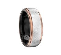HiFuture Future Ring2 - Anello intelligente per uomini e donne, progettato per l'uso quotidiano con batteria di 10 giorni, vestibilità comoda, oro rosa n. 7