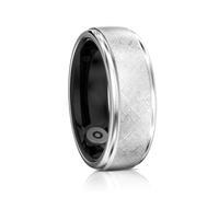 HiFuture Future Ring2 - Anello intelligente per uomini e donne, progettato per l'uso quotidiano, con batteria di 10 giorni, vestibilità comoda, argento (10 #62 mm)