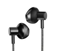 HiFuture MI5 - Cuffie semi-in-ear USB-C cablate, ad alta risoluzione, con microfono, colore: Nero