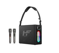 HiFuture Musicbox 100W, altoparlante Bluetooth portatile con doppio microfono senza fili, nero