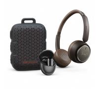 HIFUTURE PACK10 RITORNO A SCUOLA: HI-PACK10/26 Cuffie Bluetooth wireless HiFuture Turbo marroni + Auricolari Bluetooth ColorsBuds 3 + Altoparlante Bluetooth Pocket S