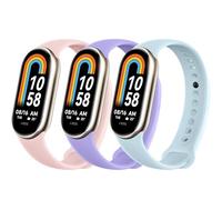 Higgs 3 Pezzi Cinturini Compatibile con Cinturino Xiaomi Mi Band 8/Mi Band 8/Xiaomi Mi Band 9/Mi Band 9 per Donna e Uomo, Cinturino Remplacement Sportivo Silicone Morbido Traspirante Rosa