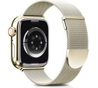 Higgs Cinturini Compatibile con Cinturino Apple Watch Ultra 3/2/1 49mm 46mm 45mm 44mm 42mm 41mm 40mm 38mm,Magnetiche Regolabili Doppie per iWatch Serie 11 10 9 8 7 SE 6 5 4 3 2 1,Maglia Milanese