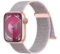 Higgs Nylon Cinturini Compatibile con Cinturino Apple Watch 38mm 40mm 41mm 42mm 44mm 45mm 46mm 49mm 42mm Donna Uomo, Straps per iWatch Se, Series 11 10 9 8 7 Ultra 3/2/1 traspirante ideale l'outdoor