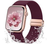Higgs Nylon Magnetiche Cinturini Compatibile con Cinturino Apple Watch 44mm 45mm 46mm 49mm 42mm Donna Uomo, Regolabile Sportiva Elastica per Ultra 3 2, Se,Serie 11 10 9 8 7 6,Impermeabile per esterni