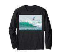 High Air Windsurf Jump Over Breaking Wave Windsurf Maglia a Manica