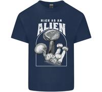 High As An Alien Magic Mushrooms LSD Trippy T-Shirt Per Bambini