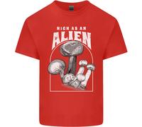High As An Alien Magic Mushrooms LSD Trippy T-Shirt Per Bambini