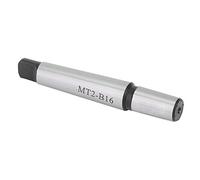 High- B16 to MT2 Morse Taper Adapter Arbor for Internal Hole Drilling - Steel End Mill Chuck Shank with & Ground Cone Accuracy and Tool Life