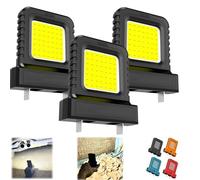 High Brightness Cordless LED Floodlight -Universal Power Tool Battery Compatible, 2000 Lumens, IP67 Waterproof Work Light for Job Sites, Garages & Outdoor Use (Black,3pcs)
