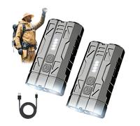 High-Brightness Dual-Module Pocket Flashlight, 1000 Lumen Rechargeable LED Torch with Double Beam & Magnetic Base, 8 Modes EDC Gear with Hat Clip For Camping, Hiking, Emergency & Inspection (2)