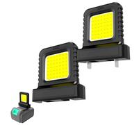 High Brightness Floodlight- for All Power Tool Batteries, Portable Floodlight Compatible with 20V or 21v Tools, for Workshops, Garages, Factories (2 Black)