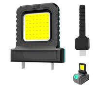 High Brightness Floodlight- for All Power Tool Batteries, Portable Floodlight Compatible with 20V or 21v Tools, for Workshops, Garages, Factories (Green)