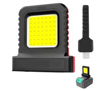 High Brightness Floodlight- for All Power Tool Batteries, Portable Floodlight Compatible with 20V or 21v Tools, for Workshops, Garages, Factories (Red)