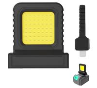High Brightness Floodlight- for All Power Tool Batteries, Portable Floodlight Compatible with 20V or 21v Tools, for Workshops, Garages, Factories (Black)