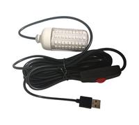 High-Brightness LED Fish Attracting Light - Waterproof Underwater Fishing Light With 5M USB Cable | Portable Submersible Attractor For Squid, Mackerel, And Tuna