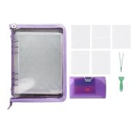 High-Capacity Keeper With Zipper | Sticker Organizer A5 Reusable