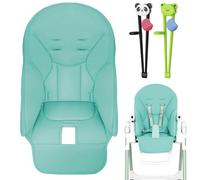 High Chair Cushion for Peg-Perego, Baby Dining Chair Covers, PU Leather Highchair Insert, High Chair Replacement with Training Chopsticks, Multifunctional Seat Covers for Peg-Perego Baoneo Kosmic Jané