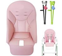 High Chair Cushion for Peg-Perego, Baby Dining Chair Covers, PU Leather Highchair Insert, High Chair Replacement with Training Chopsticks, Multifunctional Seat Covers for Peg-Perego Baoneo Kosmic Jané