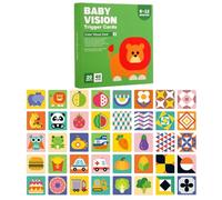 High Contrast Cards - Black and White Flash Cards, Clear Printing Odorless | Sensory Learning System, Durable Early Education Brain Development Accessory for