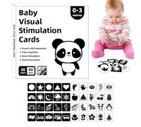 High Contrast Cards, Visual Stimulation Learning Activity Cards, Black and