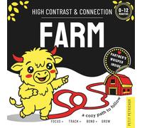 High Contrast & Connection Farm: Visual Stimulation Book for Infants | Focus Tracking, Tummy Time & Parent-Baby Connection