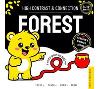 High Contrast & Connection Forest: Visual Stimulation Book for Infants | Focus Tracking, Tummy Time & Parent-Baby Connection