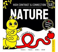 High Contrast & Connection: Nature: Visual Sensory Stimulation Book for Infants | Focus Tracking, Tummy Time & Parent-Baby Connection