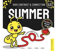 High Contrast & Connection Summer: Visual Stimulation Book for Infants | Focus Tracking, Tummy Time & Parent-Baby Connection