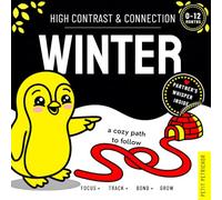 High Contrast & Connection Winter: Visual Stimulation Book for Infants | Focus Tracking, Tummy Time & Parent-Baby Connection