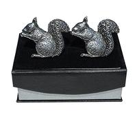 High Country Pewter Gemelli Scoiattolo, Fatto a Mano di Peltro