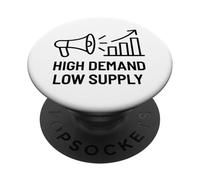 High Demand Low Supply - Business Motivazionale Crescita PopSockets PopGrip Adesivo