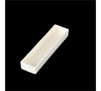 High-Density Alumina Crucible for Metal Smelting - Square/Rectangular Design, 0.9 to 185ml Capacity, Ideal for Laboratory and Industrial Use(50x25x35mmx26)