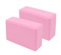 High Density EVA Foam Yoga Blocks - Non-Slip Exercise Support Bricks, 2 | 2-Piece Set, Standard 3x6x9 Inch (9.06x5.91x2.95in) Dimensions, Lightweight EVA Foam Construction (120g Each)
