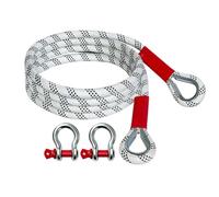 High Density Tow Rope, Weaving Towing Strap with 2 D Ring Shackles, Multifunctional Snatch Rope for Off Road Recovery, Vehicle Tow Strap, Heavy Duty with Secure Design, Truck SUV Pickup Accessory