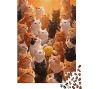 High Difficulty And Interesting Puzzle 1000 Pezzi Carta Spessa Dettagliato Per Adultidifficil Non Tossico Many Cats Per Famiglie Puzzle Per Famiglia 70x50cm/1000pcs