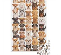High Difficulty And Interesting Puzzle 1000 Pezzi Carta Spessa Dettagliato Per Adultidifficil Non Tossico Many Dogs Collezion Puzzle Per Famiglia 52x38cm/1000pcs