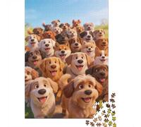 High Difficulty And Interesting Puzzle 1000 Pezzi Carta Spessa Dettagliato Per Adultidifficil Resistente Many Dogs Collezion Puzzle Per Famiglia 38x26cm/1000pcs