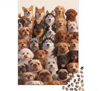 High Difficulty And Interesting Puzzle 1000 Pezzi Carta Spessa Dettagliato Per Adultidifficil Resistente Many Dogs Per Famiglie Idea Regalo 38x26cm/1000pcs