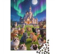 High Difficulty And Interesting Puzzle 1000 Pezzi Carta Spessa Dettagliato Per Adultidifficil Resistente Many Cats Collezion Puzzle Per Famiglia 38x26cm/1000pcs