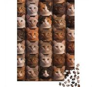 High Difficulty And Interesting Puzzle 1000 Pezzi Carta Spessa Dettagliato Per Adultidifficil Sfida Many Cats Decorativi Per Casa Attività in Famiglia 70x50cm/1000pcs