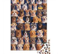 High Difficulty And Interesting Puzzle 1000 Pezzi Carta Spessa Dettagliato Per Adultidifficil Sfida Many Dogs Decorativi Per Casa Idea Regalo 38x26cm/1000pcs