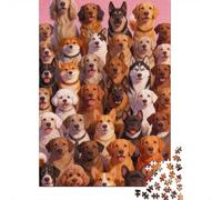 High Difficulty And Interesting Puzzle 1000 Pezzi Carta Spessa Dettagliato Per Adultidifficil Sfida Many Dogs Decorativi Per Casa Puzzle Per Famiglia 52x38cm/1000pcs