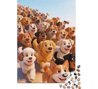 High Difficulty And Interesting Puzzle 1000 Pezzi Carta Spessa Dettagliato Per Adultidifficil Sfida Many Dogs Decorativi Per Casa Attività in Famiglia 38x26cm/1000pcs